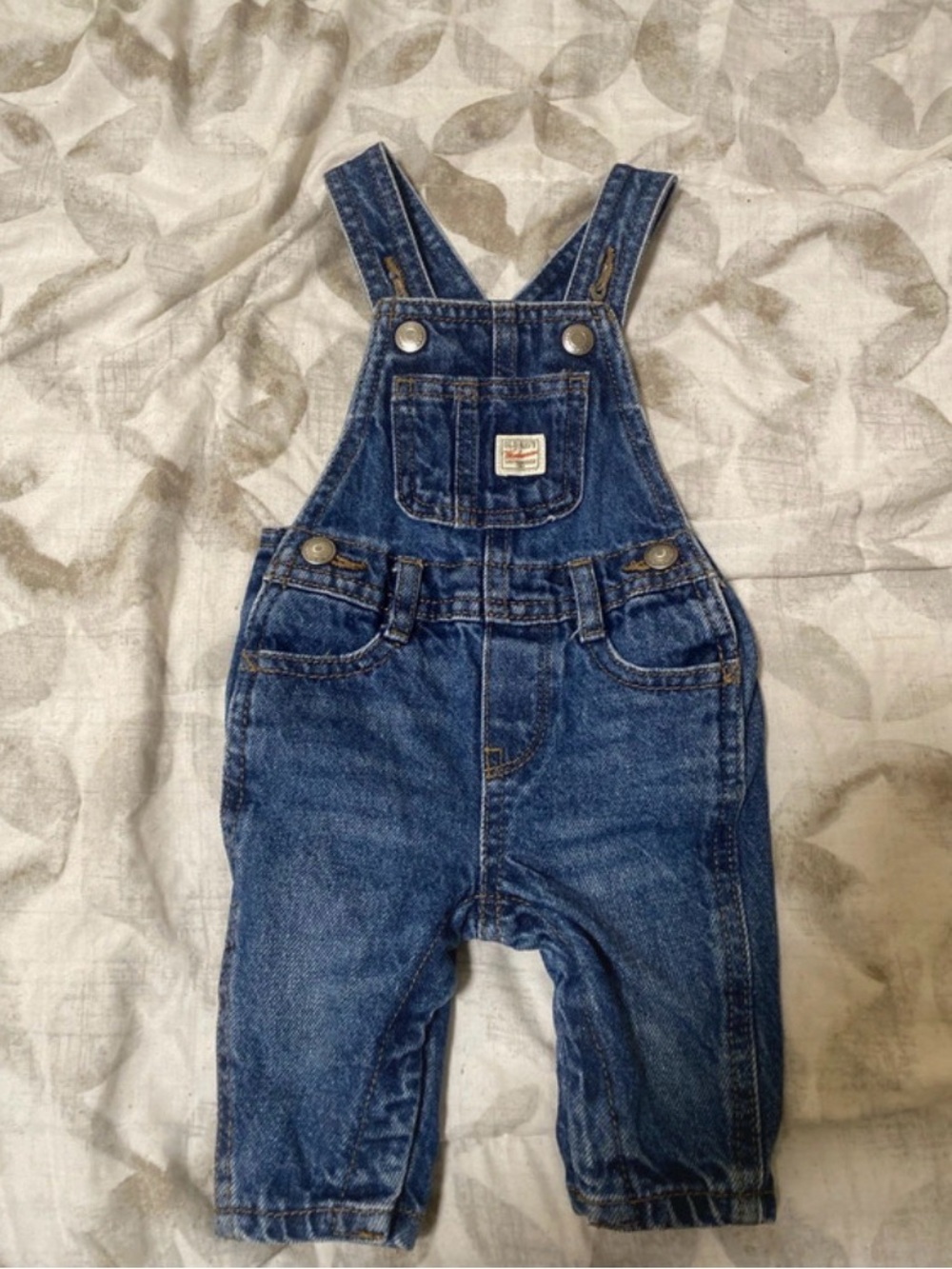Classic Blue Denim Overalls for Babies 0-3 months Old Navy Baby Romper